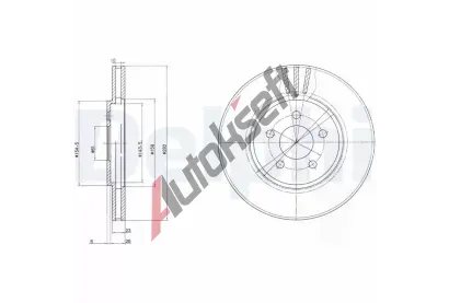 DELPHI Brzdov kotou - 282 mm DF BG4000, BG4000