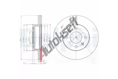 DELPHI Brzdov kotou - 241 mm DF BG4009, BG4009