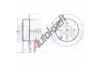 DELPHI Brzdov kotou - 262 mm DF BG4010, BG4010