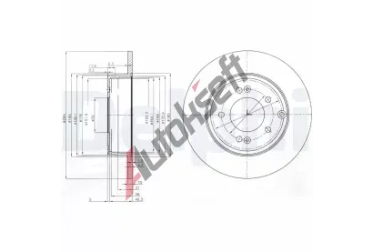 DELPHI Brzdov kotou - 284 mm DF BG4012, BG4012