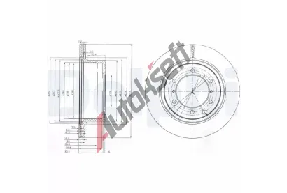 DELPHI Brzdov kotou - 315 mm DF BG4014, BG4014