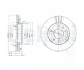 DELPHI Brzdov kotou - 274 mm ‐ DF BG4015