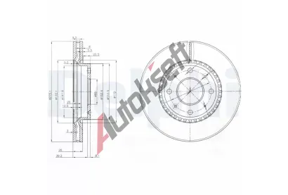 DELPHI Brzdov kotou - 275 mm DF BG4016, BG4016