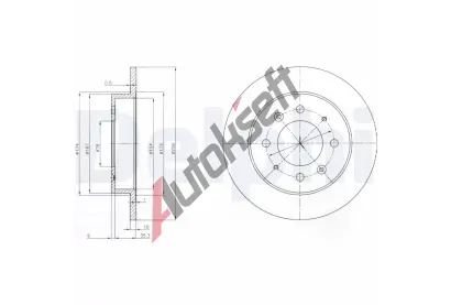 DELPHI Brzdov kotou - 258 mm DF BG4017, BG4017