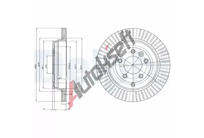 DELPHI Brzdov kotou - 325 mm DF BG4020C, BG4020C