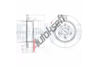 DELPHI Brzdov kotou - 310 mm DF BG4024, BG4024