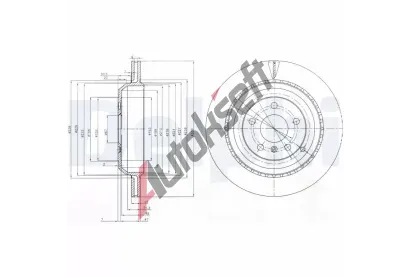 DELPHI Brzdov kotou - 330 mm DF BG4030, BG4030