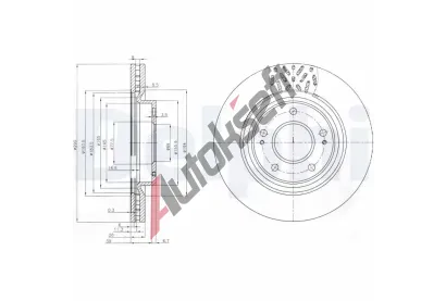 DELPHI Brzdov kotou - 290 mm DF BG4034, BG4034