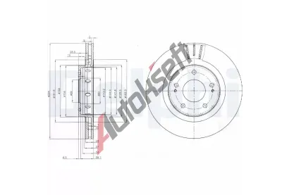 DELPHI Brzdov kotou - 294 mm DF BG4038C, BG4038C