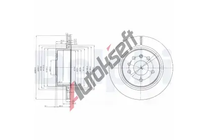 DELPHI Brzdov kotou - 286 mm DF BG4043, BG4043