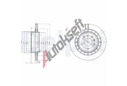 DELPHI Brzdov kotou - 300 mm DF BG4046, BG4046