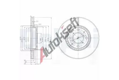 DELPHI Brzdov kotou - 252 mm DF BG4049C, BG4049C