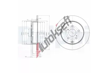 DELPHI Brzdov kotou - 290 mm DF BG4051, BG4051