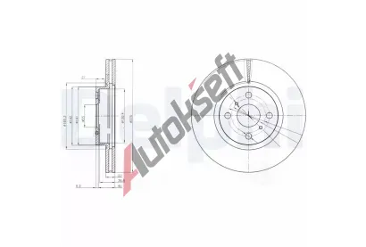 DELPHI Brzdov kotou - 275 mm DF BG4054, BG4054