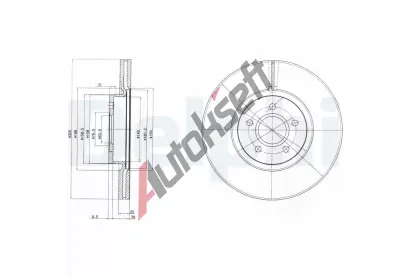 DELPHI Brzdov kotou - 320 mm DF BG4056C, BG4056C