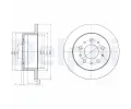 DELPHI Brzdov kotou - 280 mm ‐ DF BG4061
