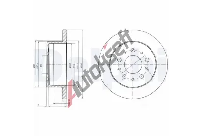 DELPHI Brzdov kotou - 280 mm DF BG4061, BG4061