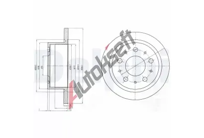 DELPHI Brzdov kotou - 300 mm DF BG4062, BG4062