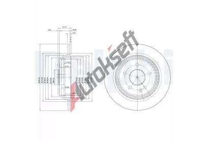 DELPHI Brzdov kotou - 302 mm DF BG4063C, BG4063C