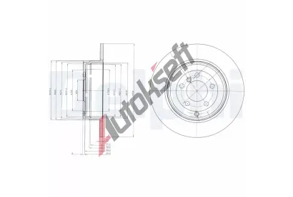 DELPHI Brzdov kotou - 354 mm DF BG4066, BG4066