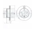 Brzdový kotouč DELPHI ‐ DF BG4067 Brzdový kotouč DELPHI ‐ DF BG4067