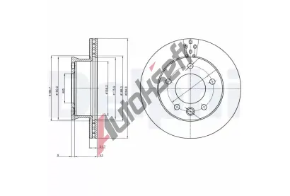 DELPHI Brzdov kotou - 285 mm DF BG4067, BG4067