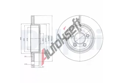 DELPHI Brzdov kotou - 320 mm DF BG4073, BG4073