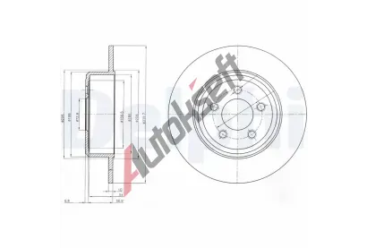 DELPHI Brzdov kotou - 320 mm DF BG4074, BG4074