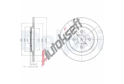 DELPHI Brzdov kotou - 278 mm DF BG4076, BG4076