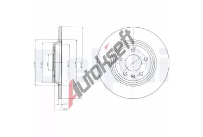 DELPHI Brzdov kotou - 300 mm DF BG4081C, BG4081C