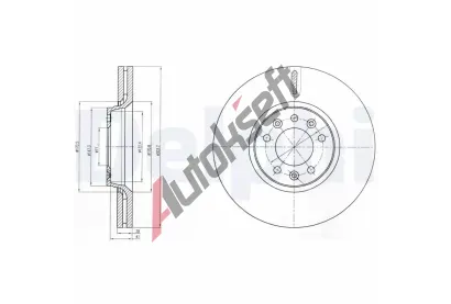 DELPHI Brzdov kotou - 304 mm DF BG4083C, BG4083C