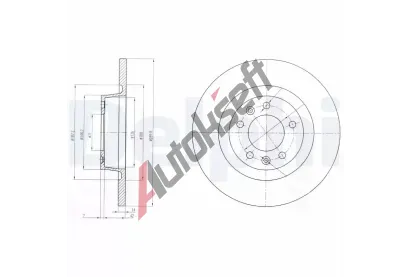 DELPHI Brzdov kotou - 290 mm DF BG4085, BG4085