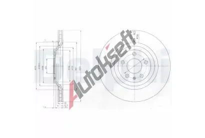 DELPHI Brzdov kotou - 330 mm DF BG4087, BG4087