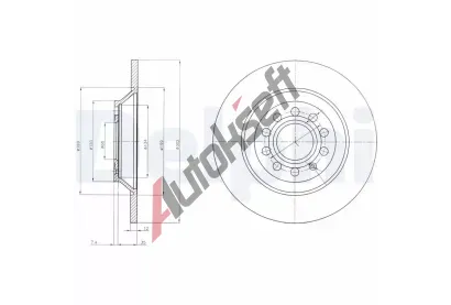 DELPHI Brzdov kotou - 302 mm DF BG4088, BG4088