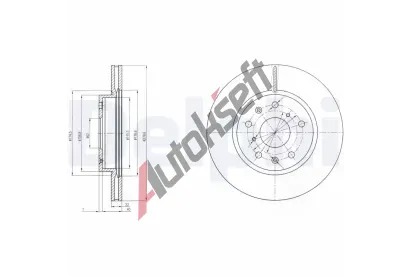 DELPHI Brzdov kotou - 280 mm DF BG4093C, BG4093C