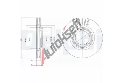 DELPHI Brzdov kotou - 254 mm DF BG4098, BG4098