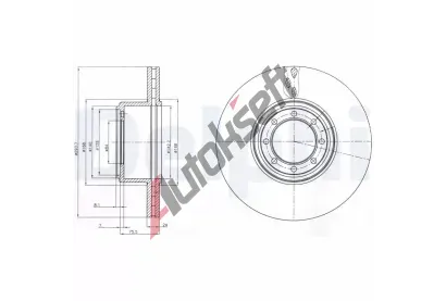 DELPHI Brzdov kotou - 294 mm DF BG4102, BG4102