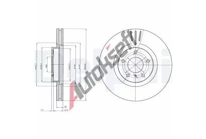DELPHI Brzdov kotou - 320 mm DF BG4107, BG4107