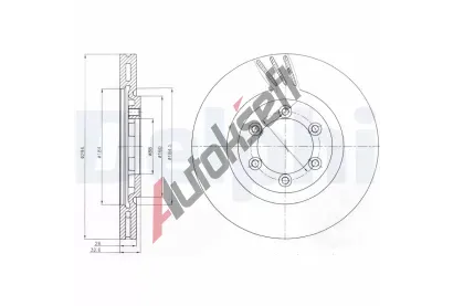 DELPHI Brzdov kotou - 294 mm DF BG4112, BG4112