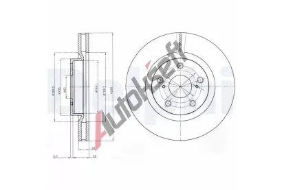 DELPHI Brzdov kotou - 296 mm DF BG4114C, BG4114C