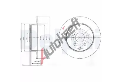 DELPHI Brzdov kotou - 281 mm DF BG4115, BG4115
