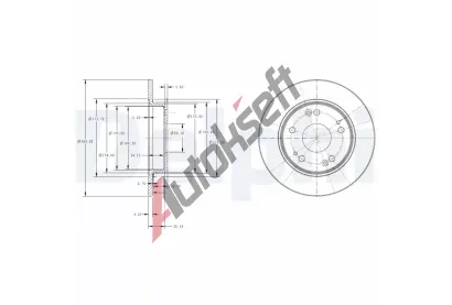 DELPHI Brzdov kotou - 260 mm DF BG4118C, BG4118C