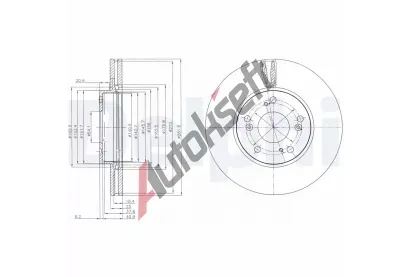 DELPHI Brzdov kotou - 282 mm DF BG4119, BG4119