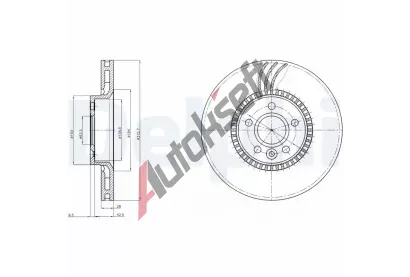 DELPHI Brzdov kotou - 316 mm DF BG4123, BG4123