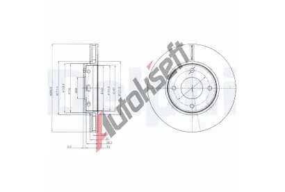 DELPHI Brzdov kotou - 281 mm DF BG4127, BG4127