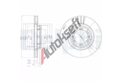 DELPHI Brzdov kotou - 274 mm DF BG4132, BG4132