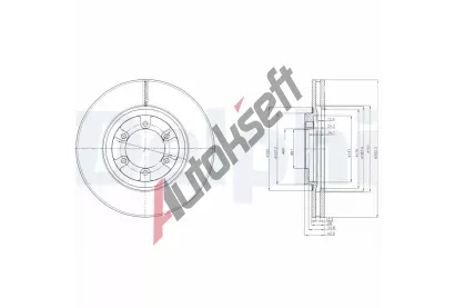 DELPHI Brzdov kotou - 303 mm DF BG4133, BG4133