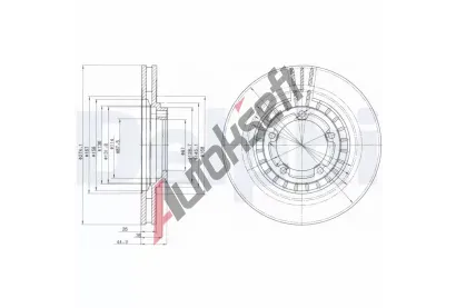 DELPHI Brzdov kotou - 274 mm DF BG4134, BG4134