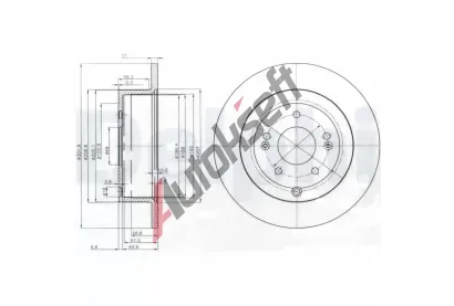 DELPHI Brzdov kotou - 302 mm DF BG4136, BG4136
