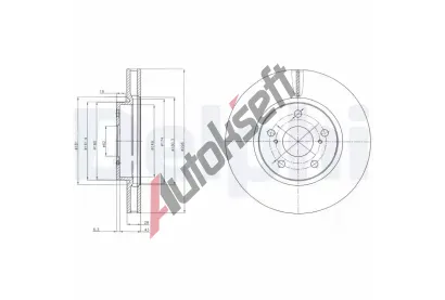 DELPHI Brzdov kotou - 296 mm DF BG4139C, BG4139C
